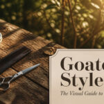 Collage of different goatee styles displayed in various photographs.