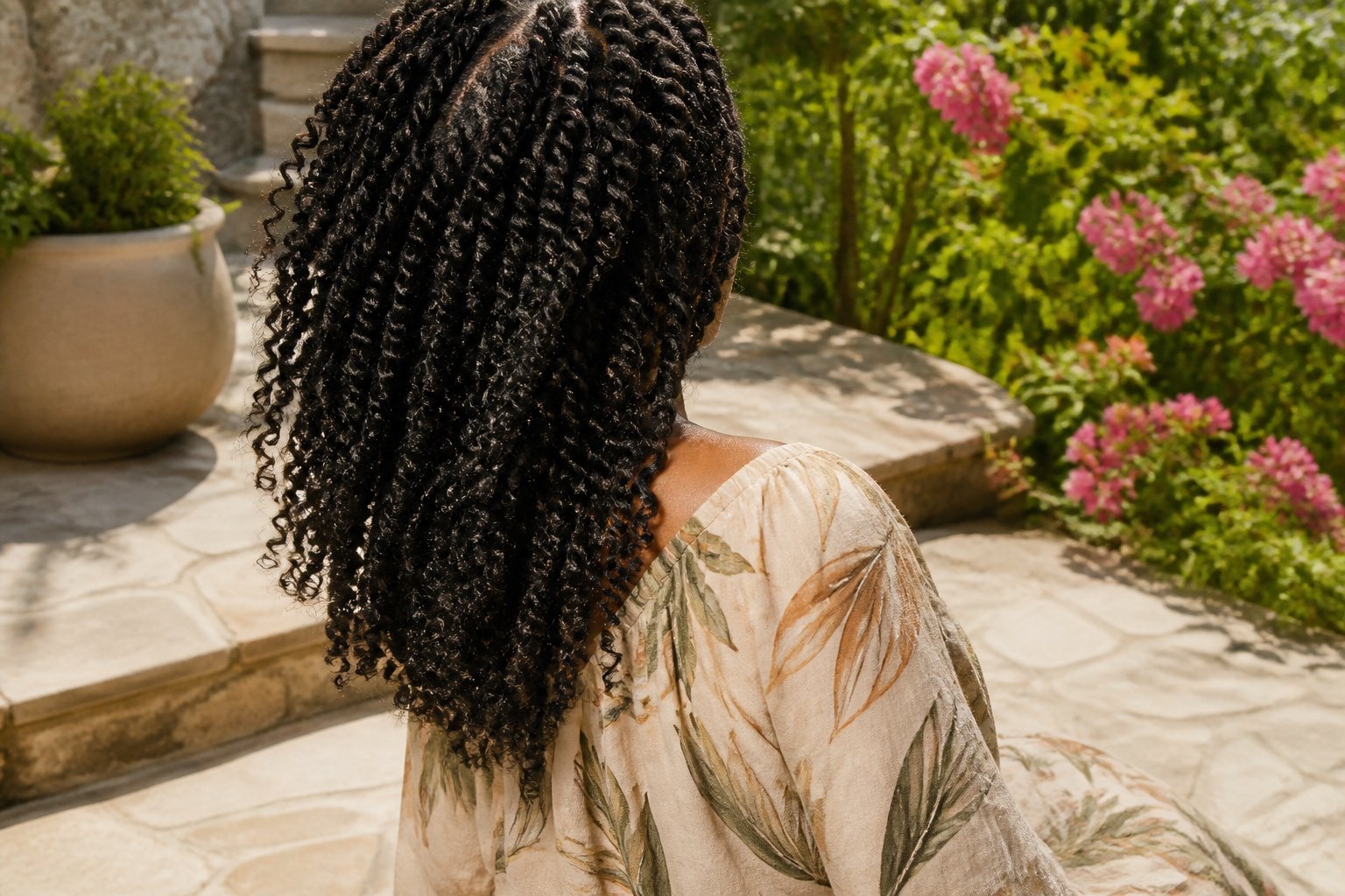 A model with spring twists showcasing their bounce and texture.